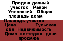 Продаю дачный участок › Район ­ Узловский › Общая площадь дома ­ 6 › Площадь участка ­ 560 › Цена ­ 50 000 - Тульская обл. Недвижимость » Дома, коттеджи, дачи продажа   